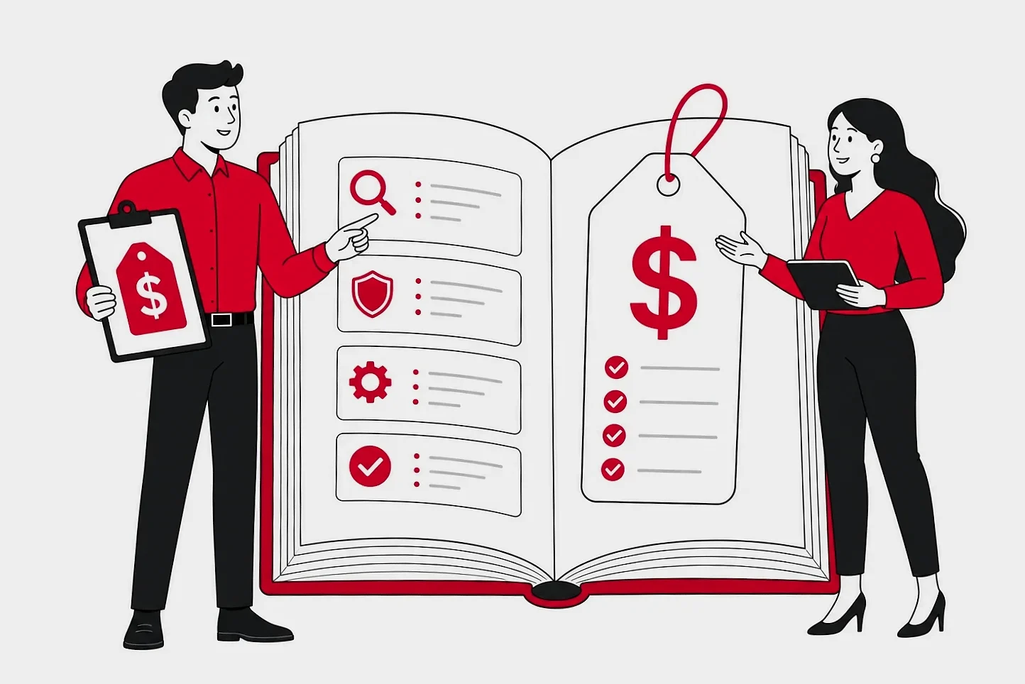 Book publishing illustration