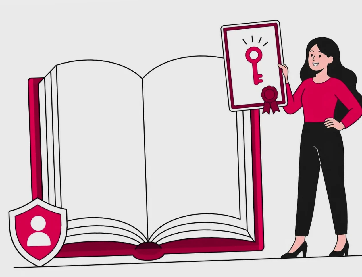 Book marketing support illustration